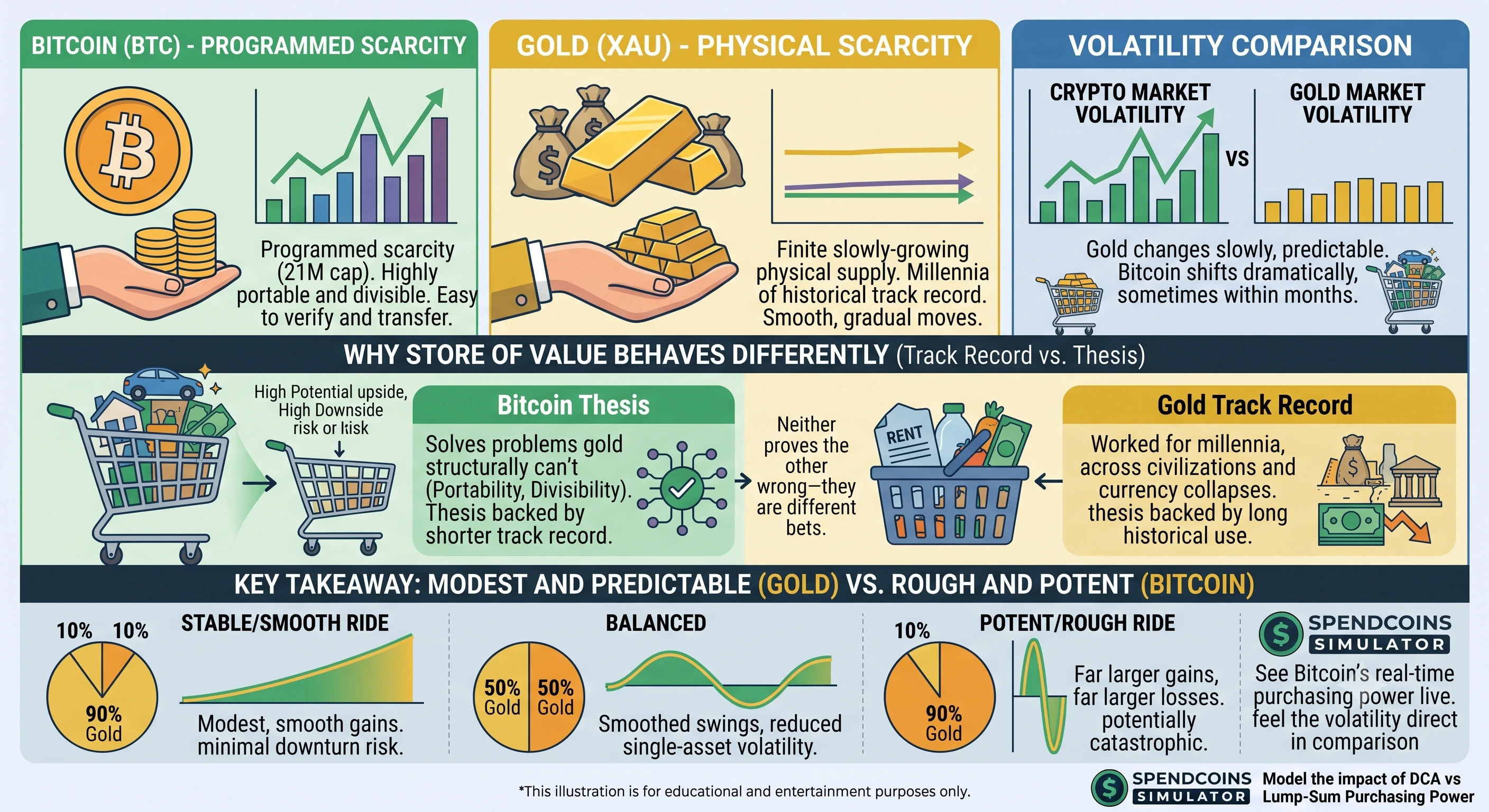 Bitcoin vs Gold: Comparing Two 'Store of Value' Purchasing Powers