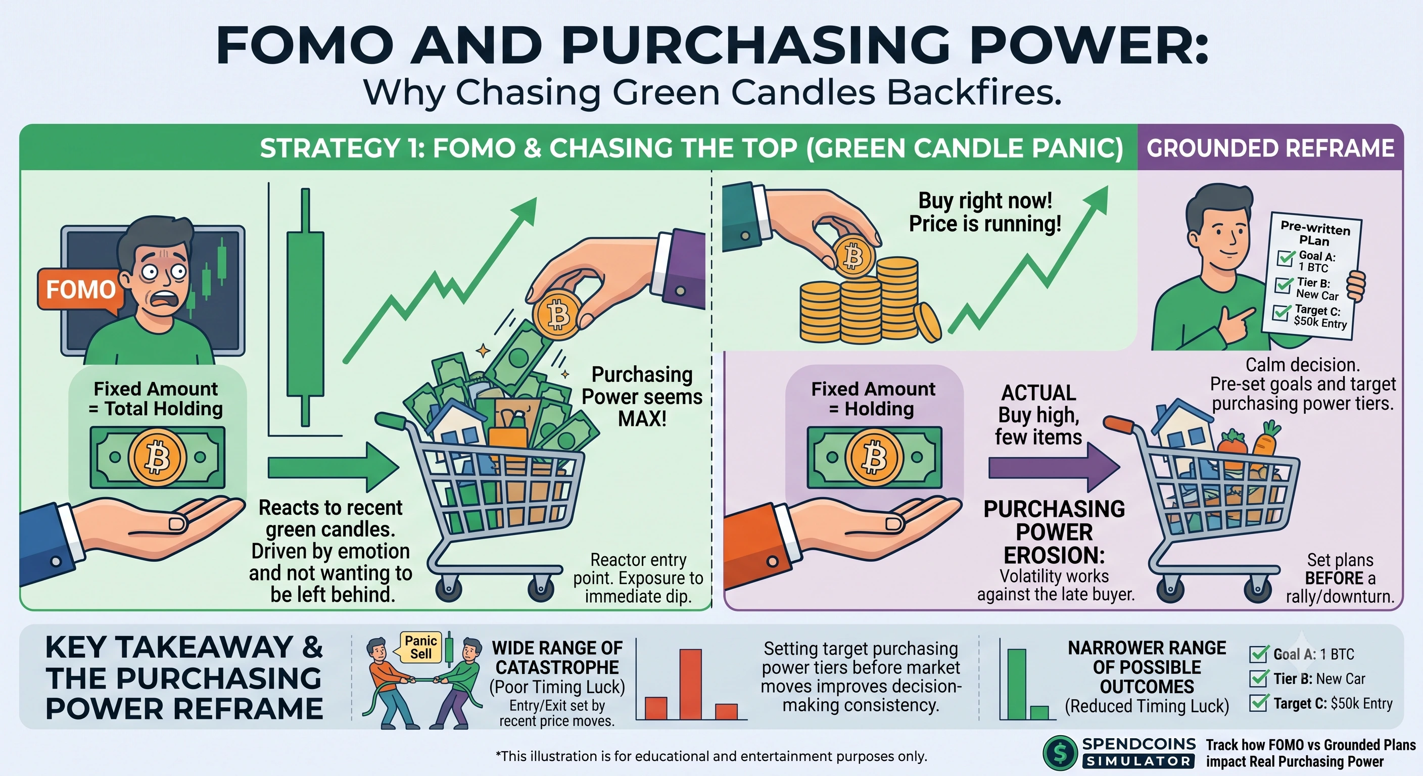 FOMO and Purchasing Power: Why Chasing Green Candles Backfires