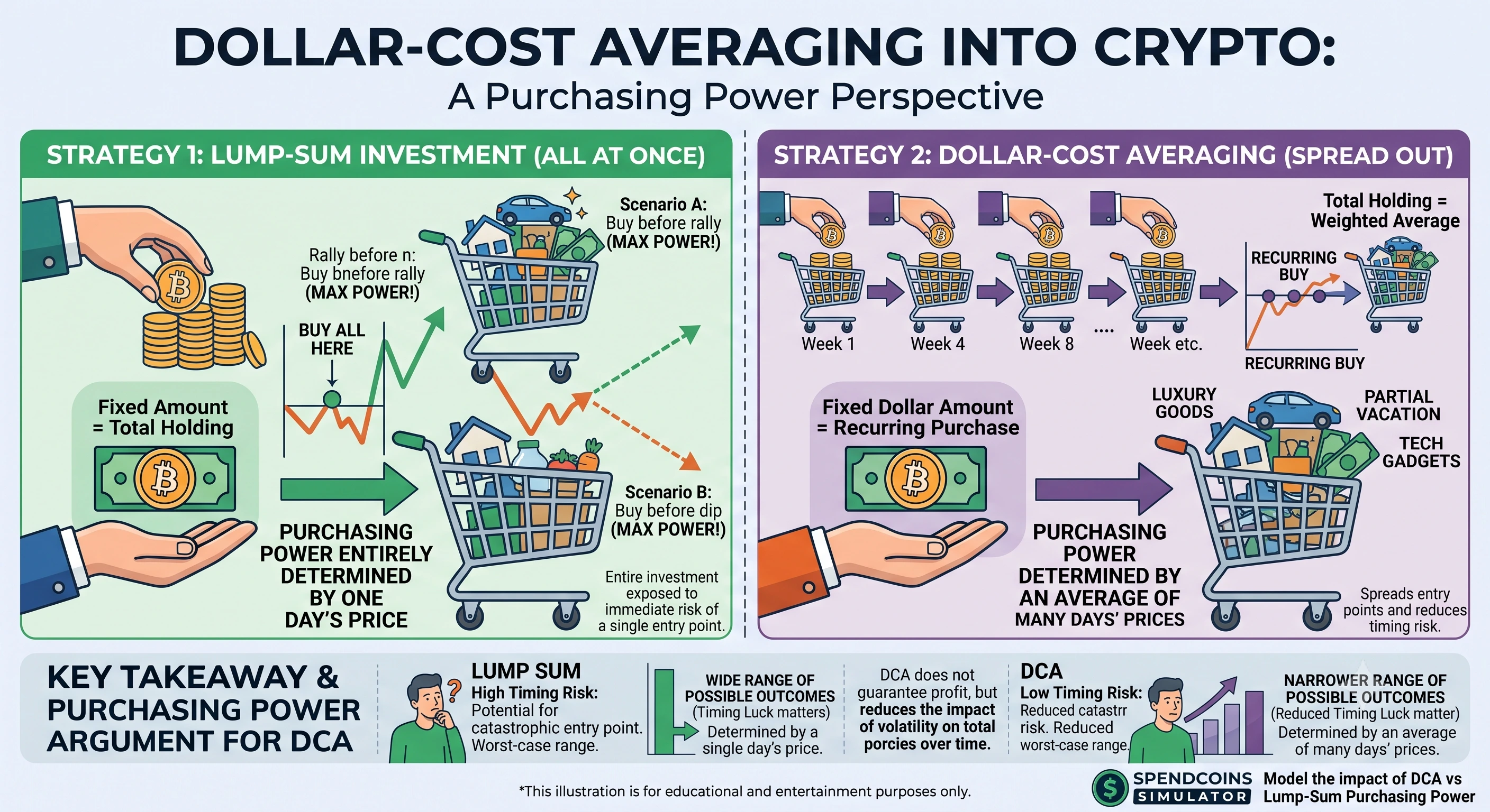 Should You Dollar-Cost Average Into Crypto? A Purchasing Power Perspective